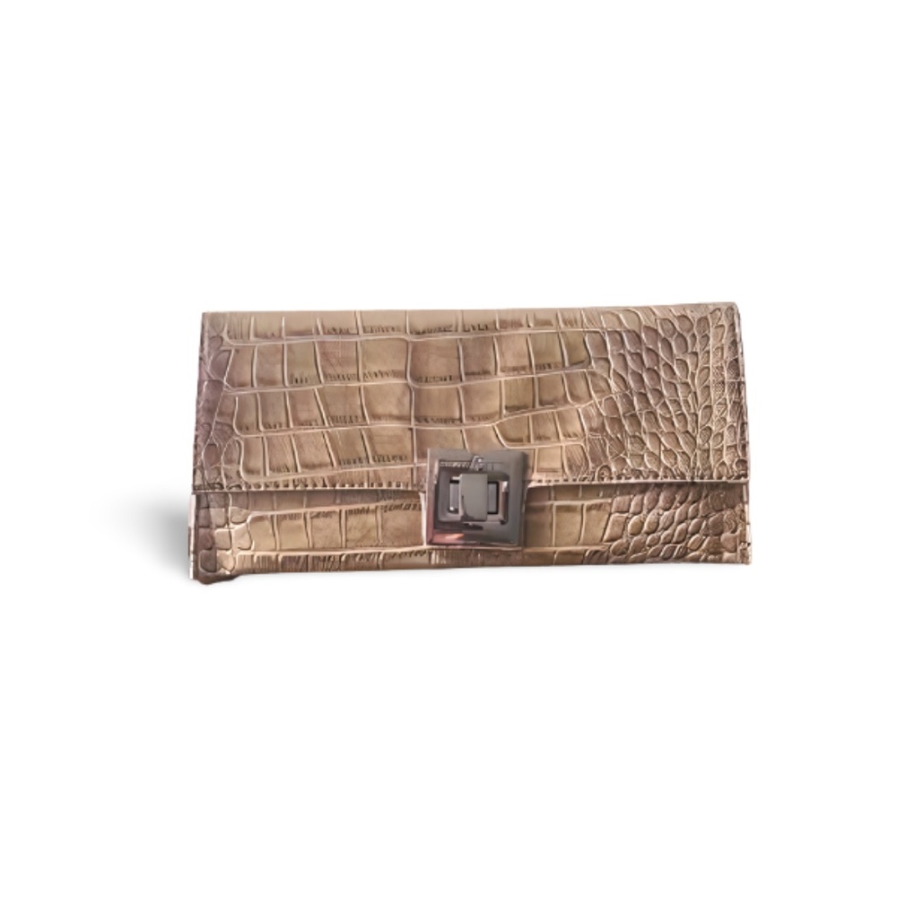 David Jones Crocodile Clutch